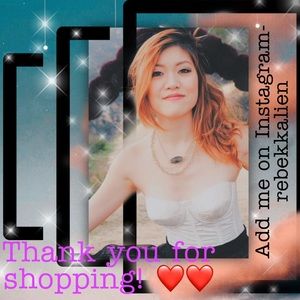 Thanks for shopping! Add me on Instagram!
